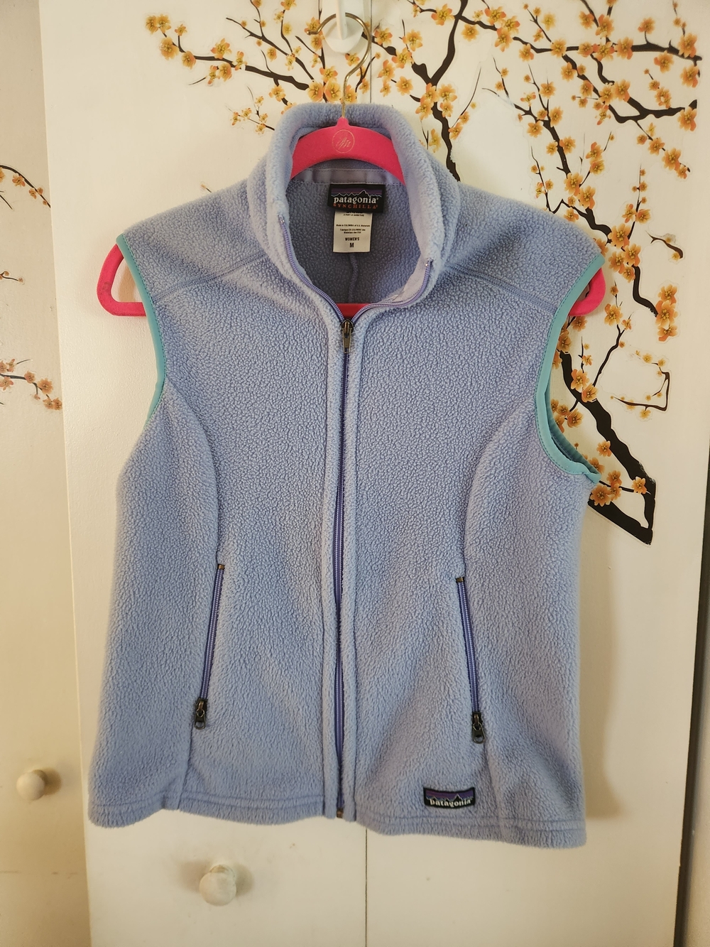Patagonia Girls' Light Blue Fleece Vest - Cozy Sleeveless Jacket